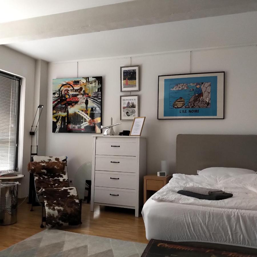 Grosszuegiges Zimmer Mit Badezimmer In Rheinwohnung Colonia Esterno foto